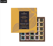 Valrhona Carrés Æske med 50 stk små chokolader 250 g  